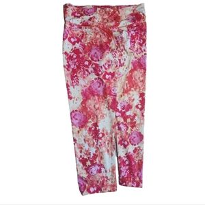 90 degrees by Reflex Watercolor Crop Leggings Size Medium